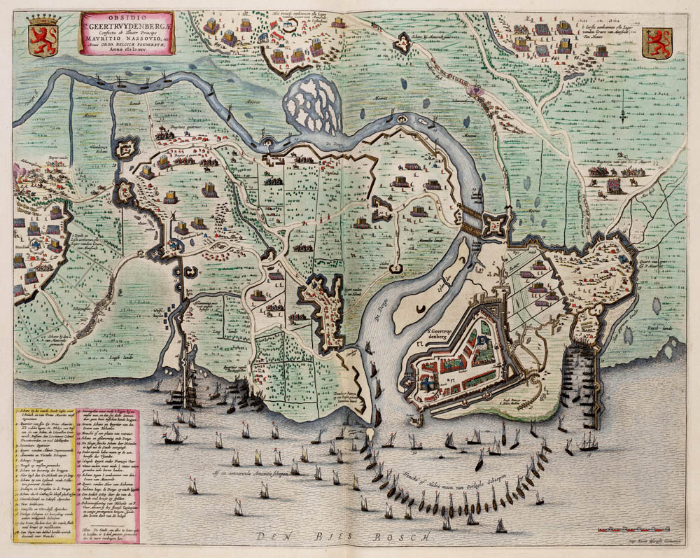 Geertruidenberg 1649 Blaeu belegering 1595